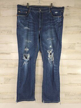 LEVI'S 541 MEN'S JEANS SIZE 40x32 Athletic Fit TAPERED LEG DISTRESSED *AS-IS*...